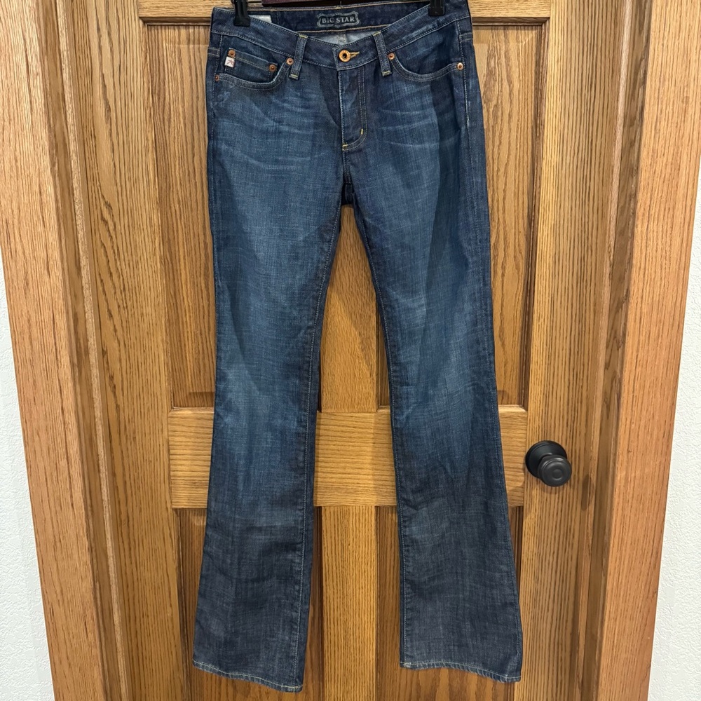 Big Star Sweet Bootcut Jeans 27R Low Rise Y2K Flare Denim